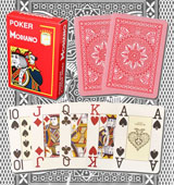 Modiano Cristallo marked playing cards with glasses